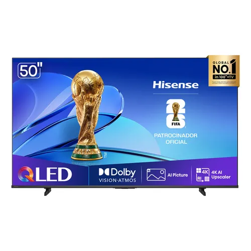 Hisense Smart TV 4K 50" Polegadas 50Q6QV QLED com Dolby Vision, HDR10+, HLG, Filmmaker Mode, Dolby Gaming, Dolby Atmos, Compatibilidade Alexa e Google - Análise e review